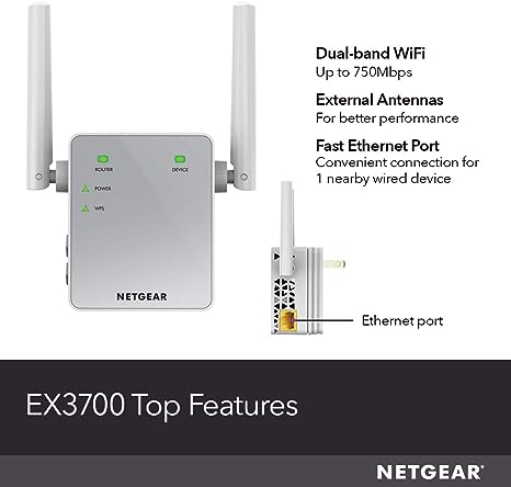NETGEAR Wi-Fi Range Extender EX3700