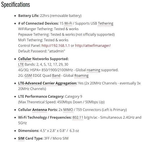 NETGEAR Unite Explore AC815S | Mobile WiFi Hotspot Cat.9 4G LTE | Up to 450Mbps Download Speed | Connect Up to 15 Devices | 18 Hours of Use Per Charge | 2 MIMO TS-9 Antenna connectors | GSM Unlocked NETGEAR Unite Explore AC815S | Mobile WiFi Hotspot Cat.9 4G LTE | Up to 450Mbps Download Speed | Connect Up to 15 Devices | 18 Hours of Use Per Charge | 2 MIMO TS-9 Antenna connectors | GSM Unlocked