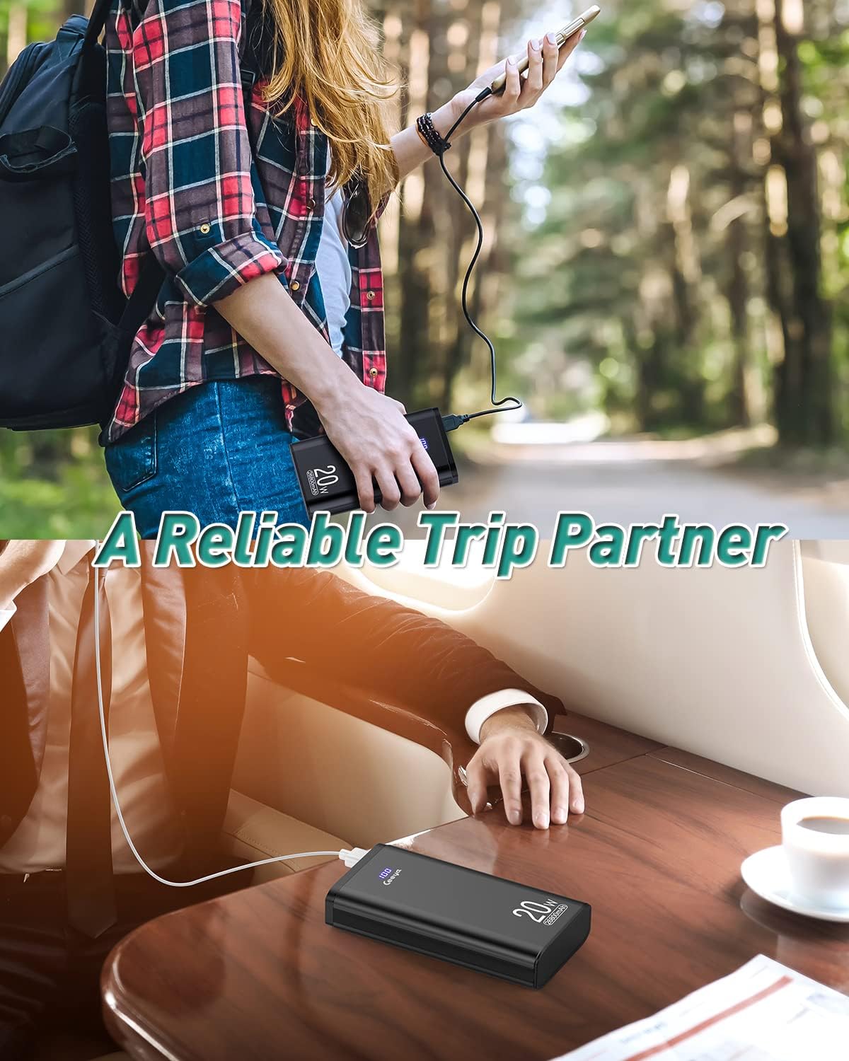 Ceeya Portable Charger PD 20W Battery Pack USB C high-Speed Charging 26800mAh Power Bank LCD Display with Type C Out in,External Battery Backup for MacBook,iPhone 12,13,14,Samsung,Heated Vest,etc Ceeya Portable Charger PD 20W Battery Pack USB C high-Speed Charging 26800mAh Power Bank LCD Display with Type C Out in,External Battery Backup for MacBook,iPhone 12,13,14,Samsung,Heated Vest,etc
