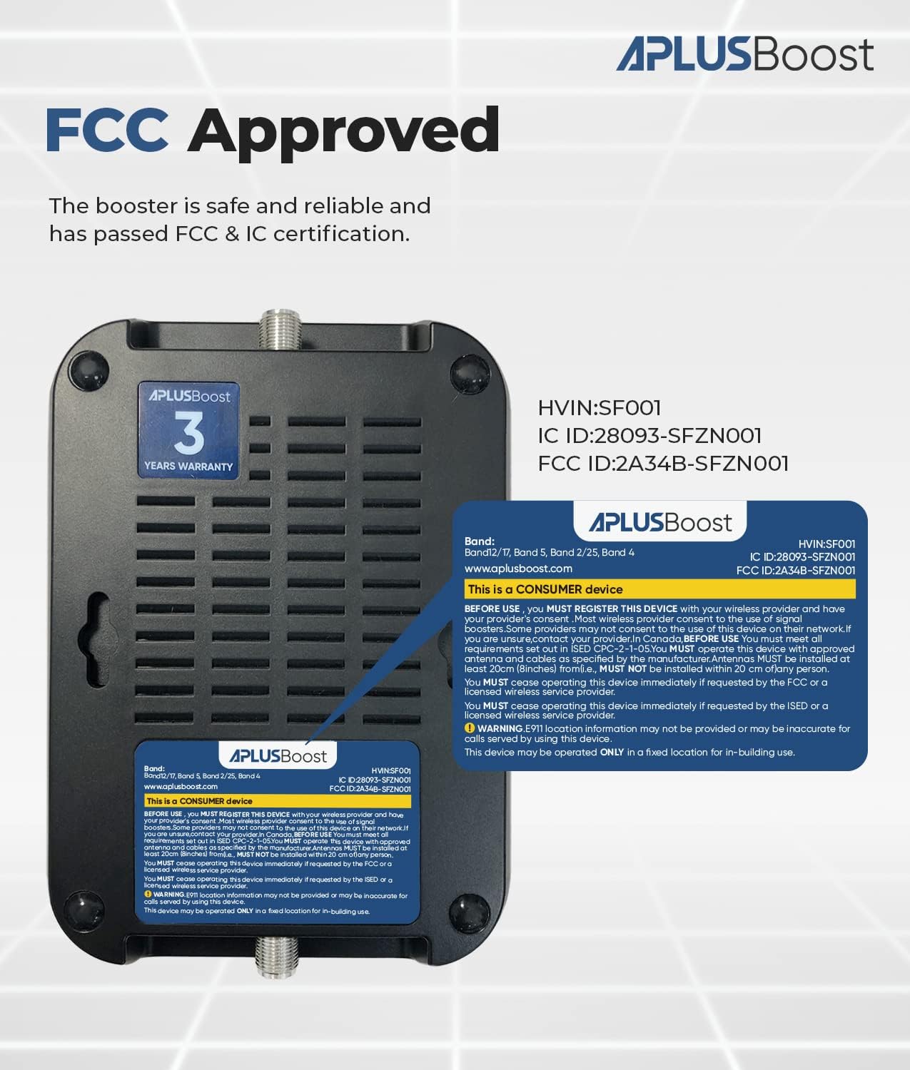 Cell Phone Signal Booster for Verizon,ATT and All U.S. Carriers on Quad-Band 12/17/5/2/25/4,Cell Signal Booster for Home Amplify 3G 4G LTE 5G Signal Up to 5,000 Sq. Ft,FCC Approved Cell Phone Signal Booster for Verizon,ATT and All U.S. Carriers on Quad-Band 12/17/5/2/25/4,Cell Signal Booster for Home Amplify 3G 4G LTE 5G Signal Up to 5,000 Sq. Ft,FCC Approved