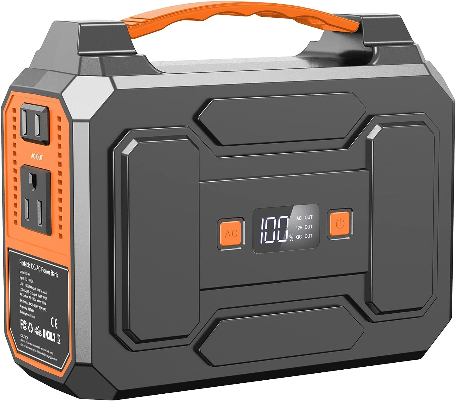 Portable Power Bank with AC Outlet, 146Wh/39600mAh 110V/100W Laptop Charger Battery Backup, External Battery Pack Power Supply for Home Emergency Outage, Outdoor Camping RV Trip Adventure-Grey Portable Power Bank with AC Outlet, 146Wh/39600mAh 110V/100W Laptop Charger Battery Backup, External Battery Pack Power Supply for Home Emergency Outage, Outdoor Camping RV Trip Adventure-Grey
