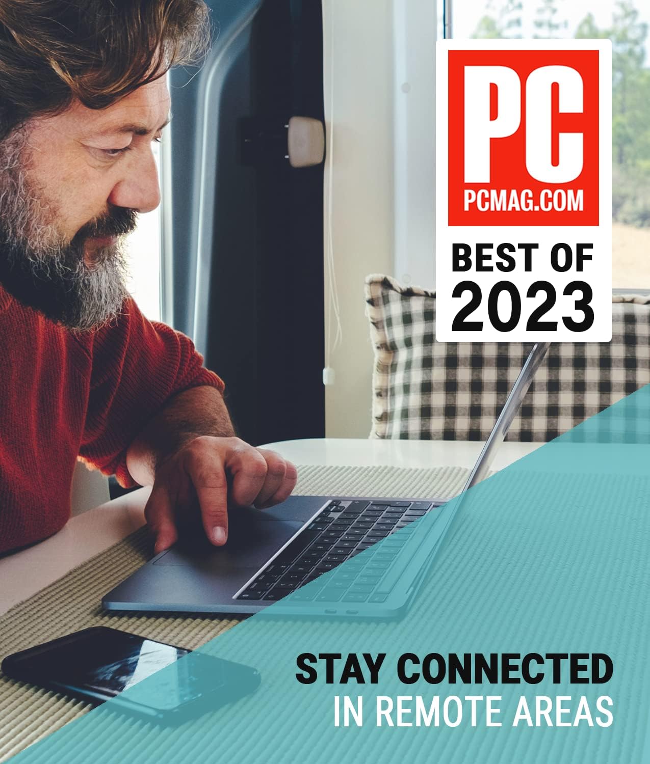 SureCall Fusion2Go 3.0 RV Cell Signal Booster for Motorhome, 5G/4G LTE, Large Vehicles, Permanent Omni Antenna, Multi-User All Carrier Boosts Verizon ATT Sprint T-Mobile, FCC Approved, USA Company SureCall Fusion2Go 3.0 RV Cell Signal Booster for Motorhome, 5G/4G LTE, Large Vehicles, Permanent Omni Antenna, Multi-User All Carrier Boosts Verizon ATT Sprint T-Mobile, FCC Approved, USA Company