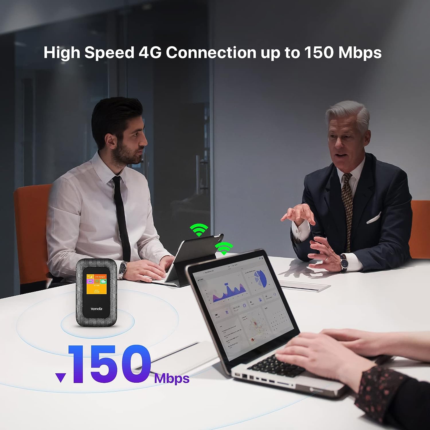 Tenda 4G Mobile Hotspot, 4G LTE Cat4 150Mbps MiFi Device, 4G Router, Support USB Interface Charging|2100 MAh Battery, No Configuration Required (4G185), Black Tenda 4G Mobile Hotspot, 4G LTE Cat4 150Mbps MiFi Device, 4G Router, Support USB Interface Charging|2100 MAh Battery, No Configuration Required (4G185), Black