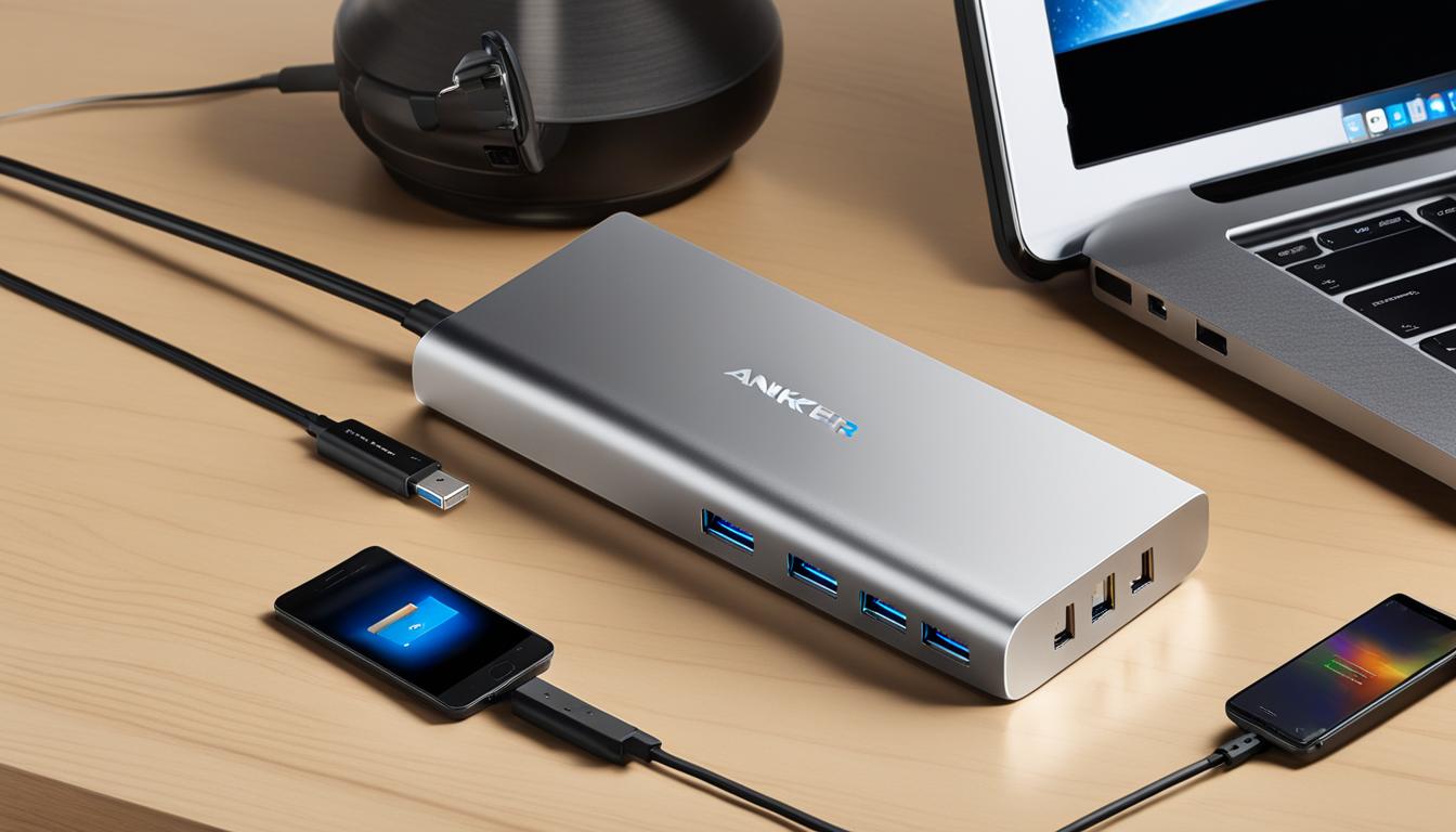 Anker 7-Port USB 3.0 Aluminum Portable Data Hub with Power Adapter Anker 7-Port USB 3.0 Aluminum Portable Data Hub with Power Adapter