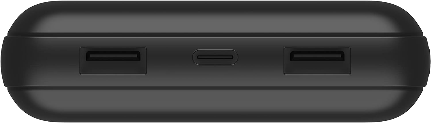 Belkin USB-C Portable Charger 20,000 mAh, 20K Power Bank w/ 1 USB-C Port and 2 USB-A Ports Included USB-C to USB-A Cable for iPhone 15, 15 Plus, 15 Pro, 15 Pro Max, Samsung Galaxy S23 More - Black Belkin USB-C Portable Charger 20,000 mAh, 20K Power Bank w/ 1 USB-C Port and 2 USB-A Ports Included USB-C to USB-A Cable for iPhone 15, 15 Plus, 15 Pro, 15 Pro Max, Samsung Galaxy S23 More - Black