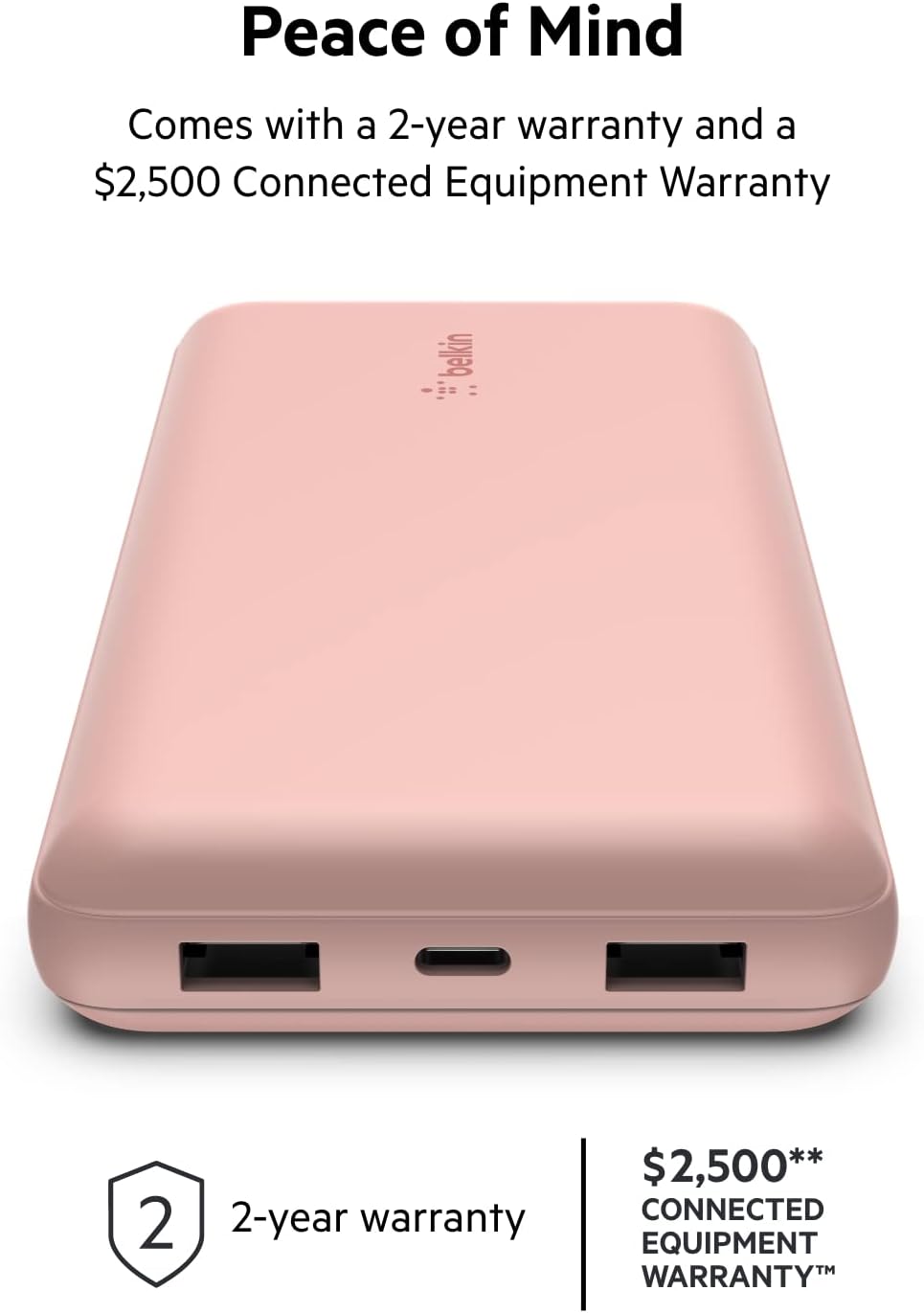Belkin USB-C Portable Charger 20,000 mAh, 20K Power Bank w/ 1 USB-C Port and 2 USB-A Ports Included USB-C to USB-A Cable for iPhone 15, 15 Plus, 15 Pro, 15 Pro Max, Samsung Galaxy S23 More - Black Belkin USB-C Portable Charger 20,000 mAh, 20K Power Bank w/ 1 USB-C Port and 2 USB-A Ports Included USB-C to USB-A Cable for iPhone 15, 15 Plus, 15 Pro, 15 Pro Max, Samsung Galaxy S23 More - Black