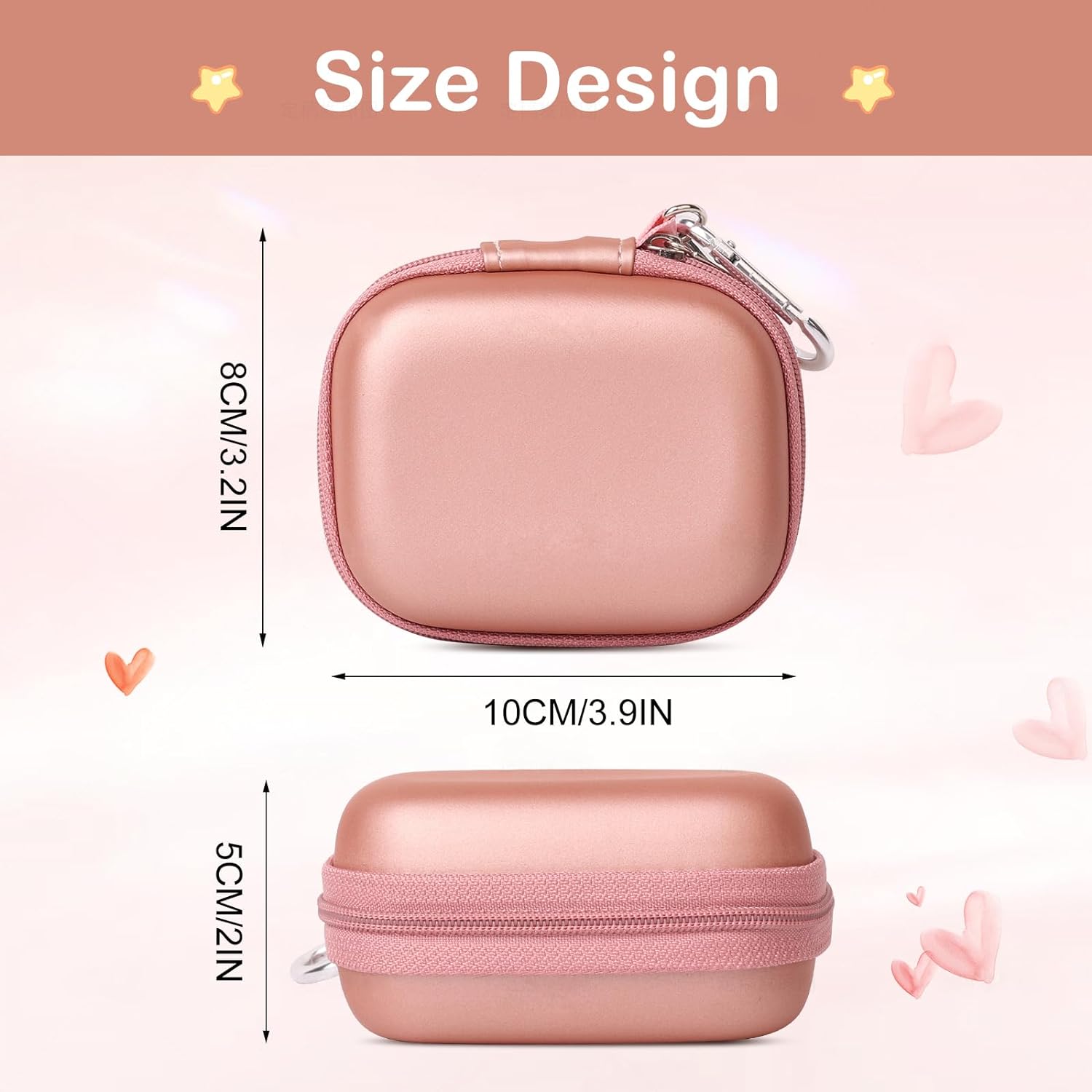 Case Compatible with iWALK LinkPod Mini Portable Charger Power Bank 3350mAh/4500/ 4800mAh, Case for Charmast/KKD/Abnoys/VEGER/Taegila Small Portable Charger Holder Storage (Case Only)-Pink Case Compatible with iWALK LinkPod Mini Portable Charger Power Bank 3350mAh/4500/ 4800mAh, Case for Charmast/KKD/Abnoys/VEGER/Taegila Small Portable Charger Holder Storage (Case Only)-Pink