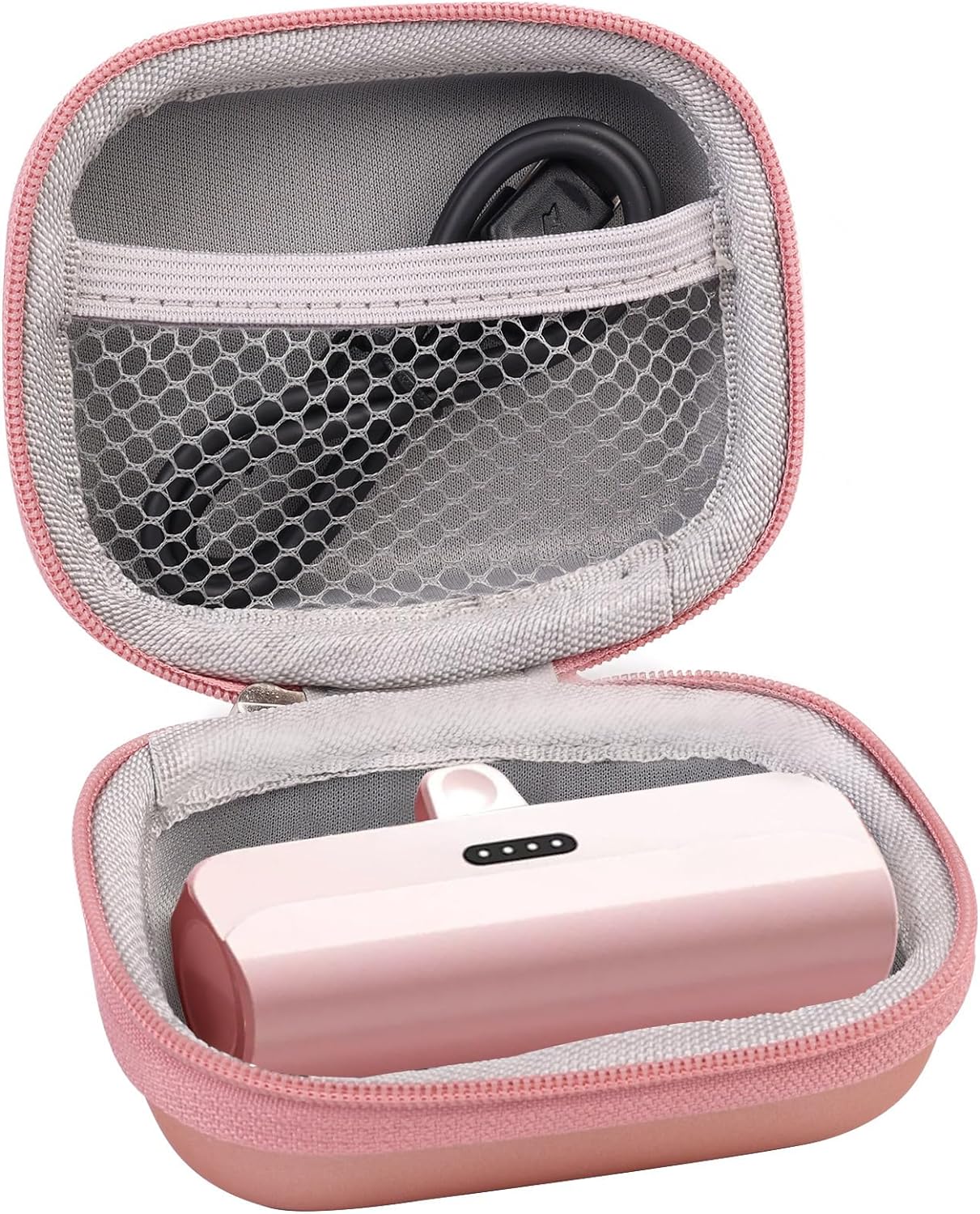 Case Compatible with iWALK LinkPod Mini Portable Charger Power Bank 3350mAh/4500/ 4800mAh, Case for Charmast/KKD/Abnoys/VEGER/Taegila Small Portable Charger Holder Storage (Case Only)-Pink Case Compatible with iWALK LinkPod Mini Portable Charger Power Bank 3350mAh/4500/ 4800mAh, Case for Charmast/KKD/Abnoys/VEGER/Taegila Small Portable Charger Holder Storage (Case Only)-Pink