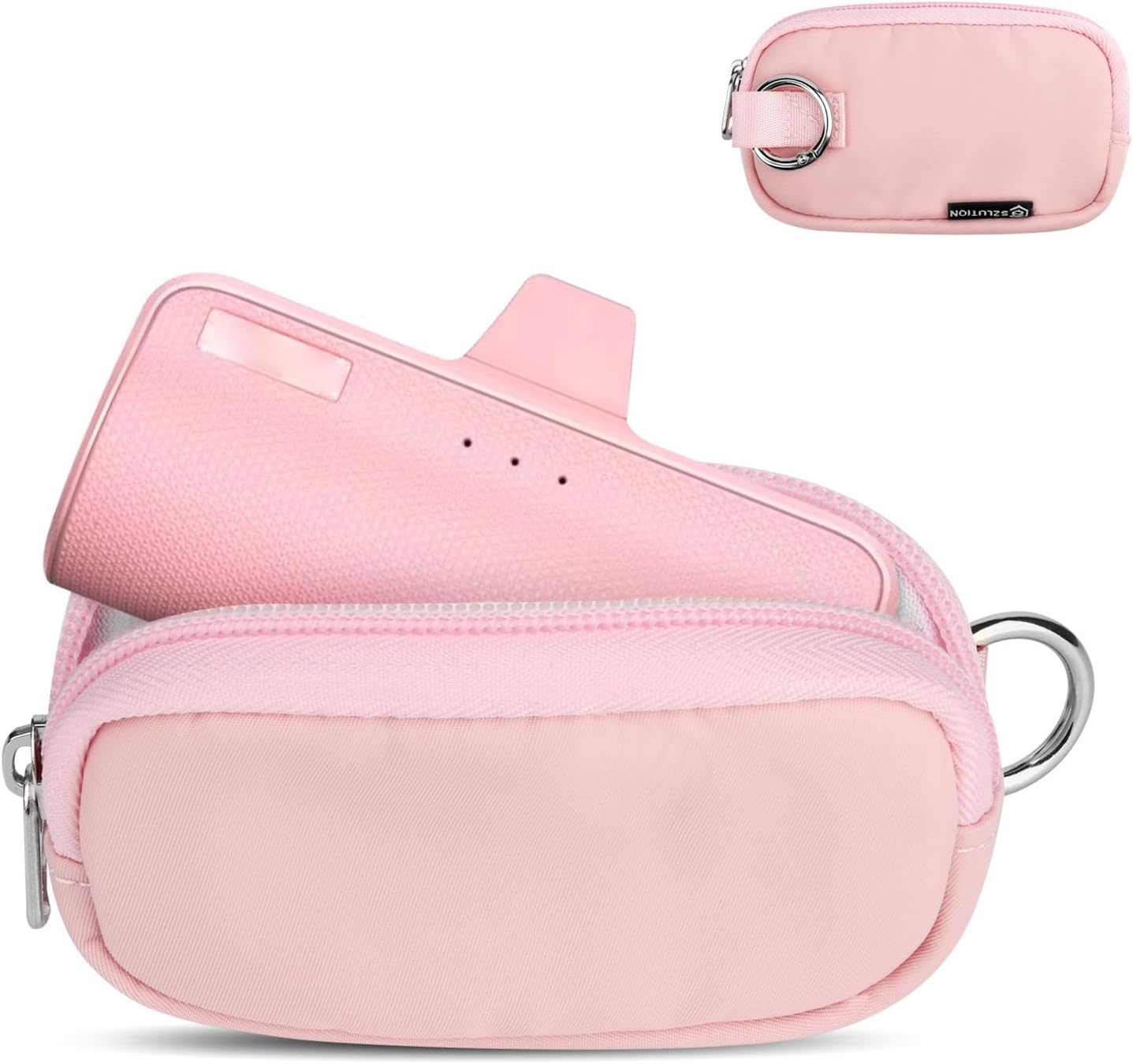 CaSZLUTION Small Travel Case Compatible with iWALK Mini/iWALK LinkPod Portable Charger 3350mAh, 4500mAh, 4800mAh, 9000mAh Ultra-Compact Power Bank Carrying Case Bag, Pink (Case Only) CaSZLUTION Small Travel Case Compatible with iWALK Mini/iWALK LinkPod Portable Charger 3350mAh, 4500mAh, 4800mAh, 9000mAh Ultra-Compact Power Bank Carrying Case Bag, Pink (Case Only)
