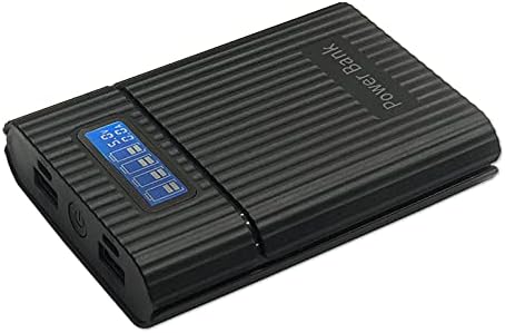 LIJIANI Battery Charger Case,Portable DIY Power Bank Box with LCD Display 2 USB Output,Micro and Type c Input, Smart Charger for 3.7v Li-ion Rechargeable Battery (Battery Not Included) LIJIANI Battery Charger Case,Portable DIY Power Bank Box with LCD Display 2 USB Output,Micro and Type c Input, Smart Charger for 3.7v Li-ion Rechargeable Battery (Battery Not Included)