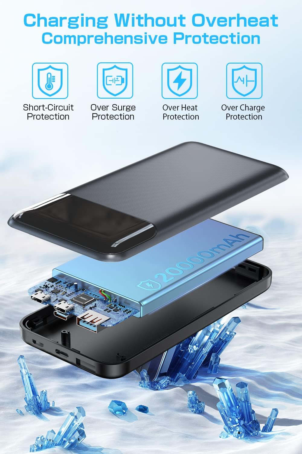 LILIO Portable Charger, 20000mAh Power Bank with Digital Display, 20W Fast Charging Battery Pack with USB C/USB A Output, Cell Phone Charger for iPhone 14/13 Samsung Pixel AirPods and More LILIO Portable Charger, 20000mAh Power Bank with Digital Display, 20W Fast Charging Battery Pack with USB C/USB A Output, Cell Phone Charger for iPhone 14/13 Samsung Pixel AirPods and More