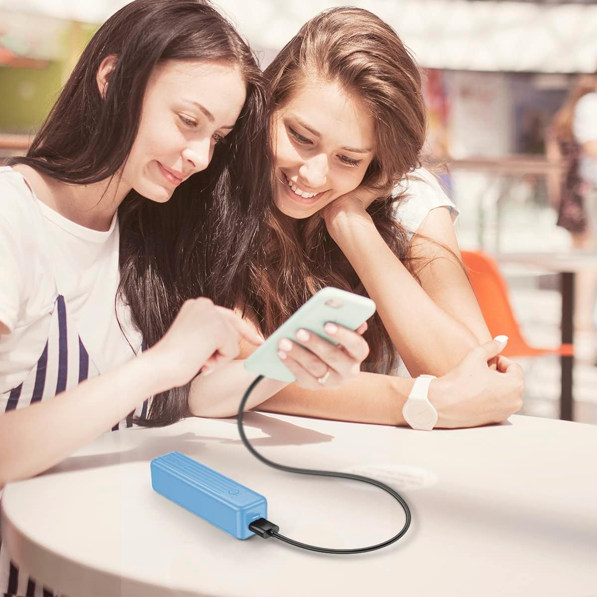 Miady 2-Pack Portable Charger 5000mAh, 3.45oz Lightweight Power Bank, 5V/2.4A Output 5V/2A Input Battery Pack Charger, Mini Portable Phone Charger for iPhone, Samsung Galaxy and etc Miady 2-Pack Portable Charger 5000mAh, 3.45oz Lightweight Power Bank, 5V/2.4A Output 5V/2A Input Battery Pack Charger, Mini Portable Phone Charger for iPhone, Samsung Galaxy and etc
