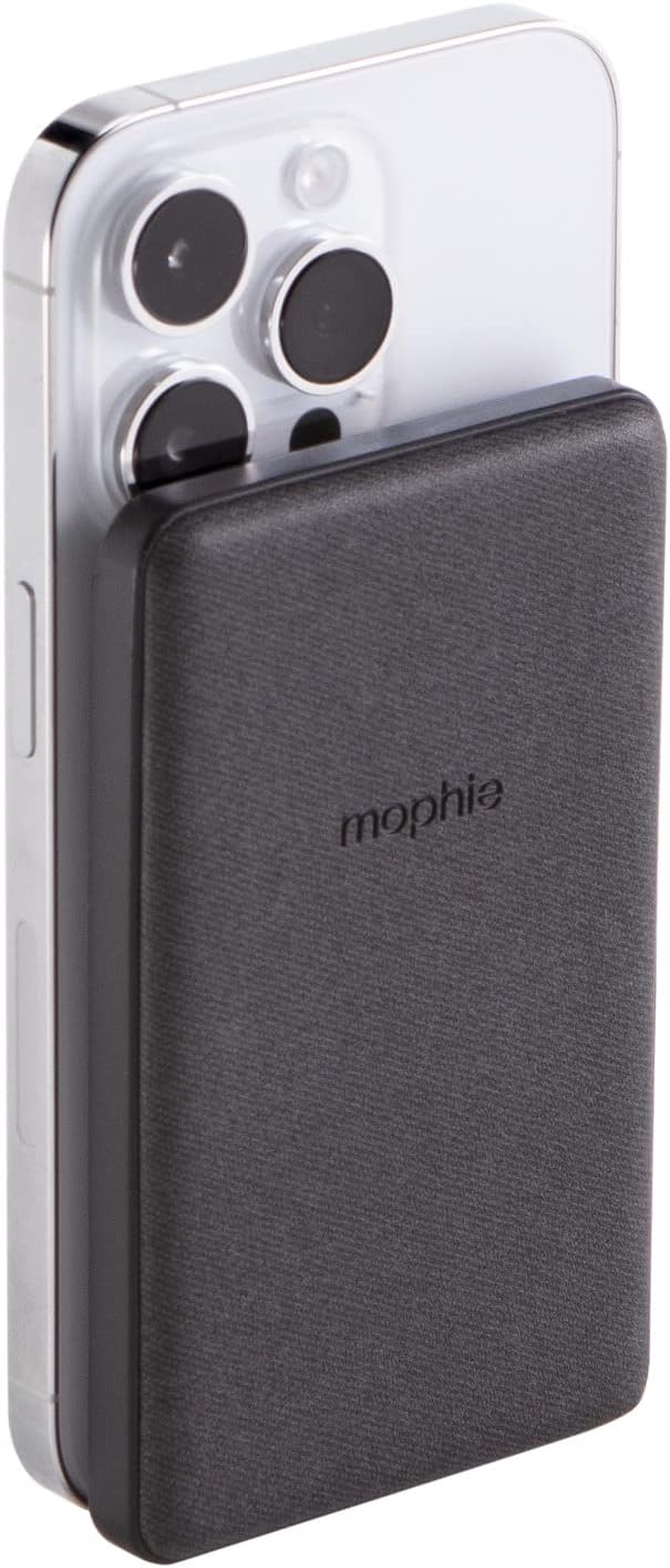 mophie Powerstation XL Power Bank 2023-20,000 mAh Large Internal Battery Snap+ Juice Pack Mini - Wireless Portable Magnetic Charger with 5000 mAh Internal Battery, Black