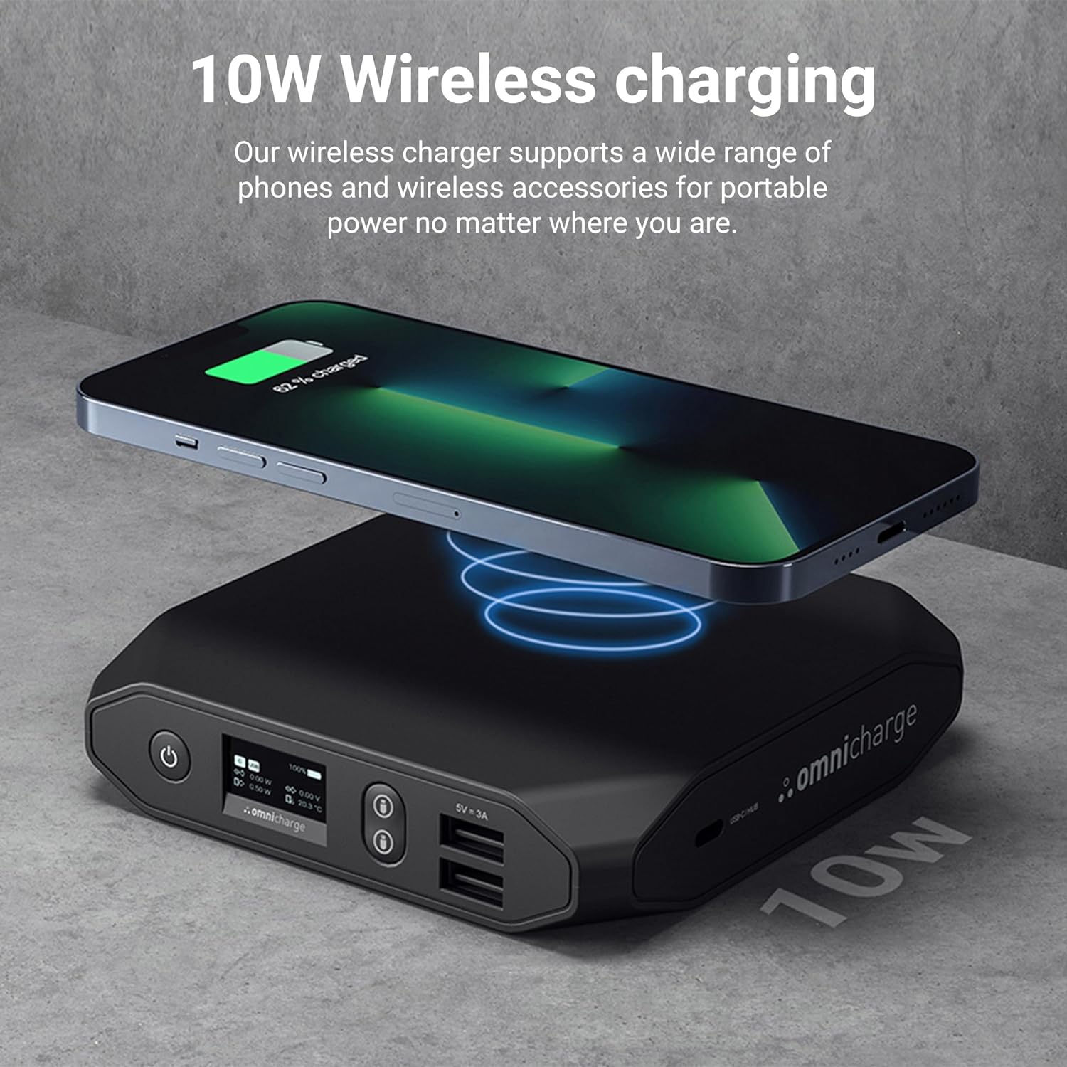 Omni 20c+ 100W USB-C/Wireless Charging (No AC Outlet) Portable Power Bank with USB Hub | Battery Pack for Laptops, Cameras, Tablets, Smartphones, iPhone, Wacom MobileStudio Pro and Other Smart Devices Omni 20c+ 100W USB-C/Wireless Charging (No AC Outlet) Portable Power Bank with USB Hub | Battery Pack for Laptops, Cameras, Tablets, Smartphones, iPhone, Wacom MobileStudio Pro and Other Smart Devices