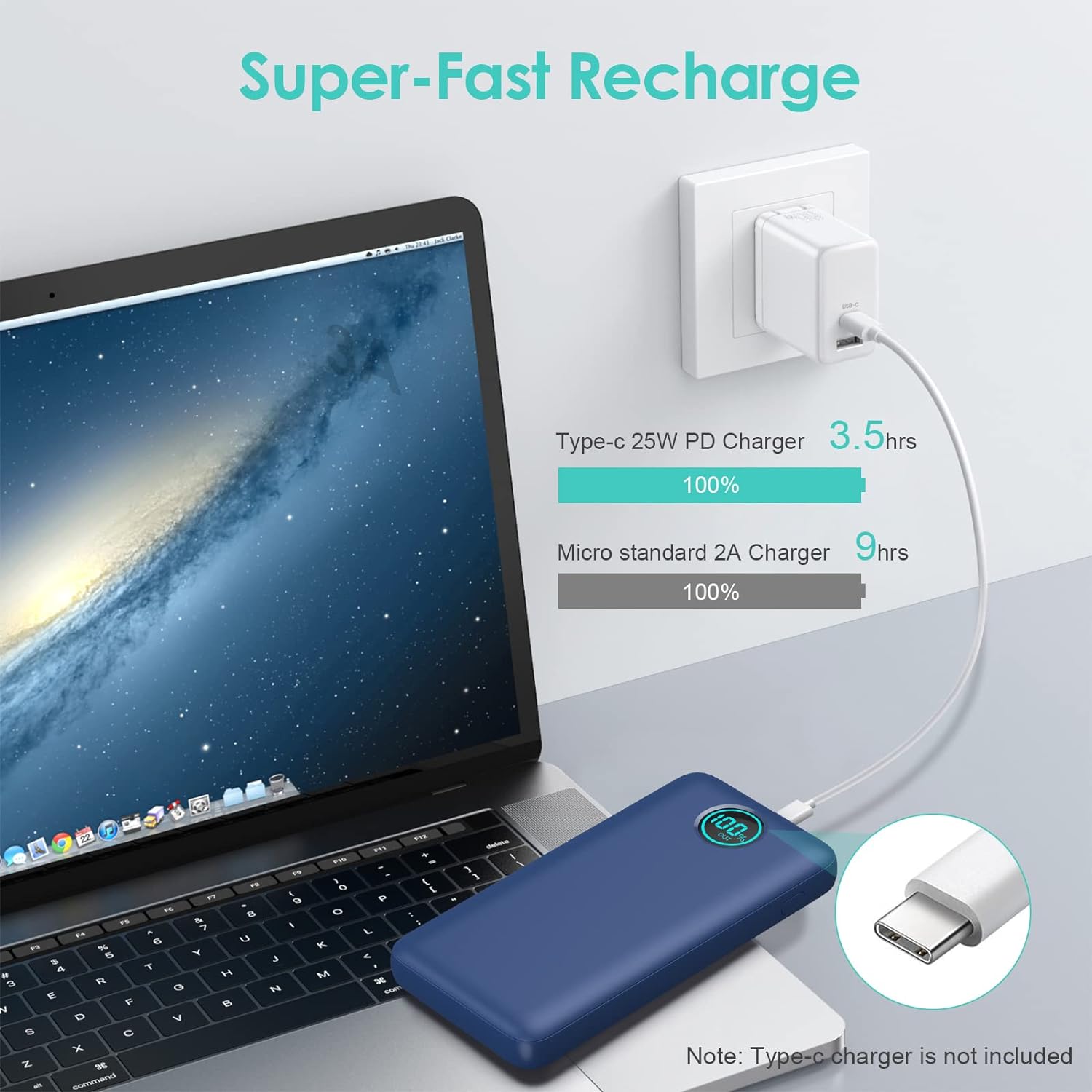 Portable Charger Power Bank 30,800mAh LCD Display Power Bank,25W PD Fast Charging +QC 4.0 Quick Phone Charging Power Bank Tri-Outputs Battery Pack Compatible with iPhone,Android etc(Black) Portable Charger Power Bank 30,800mAh LCD Display Power Bank,25W PD Fast Charging +QC 4.0 Quick Phone Charging Power Bank Tri-Outputs Battery Pack Compatible with iPhone,Android etc(Black)