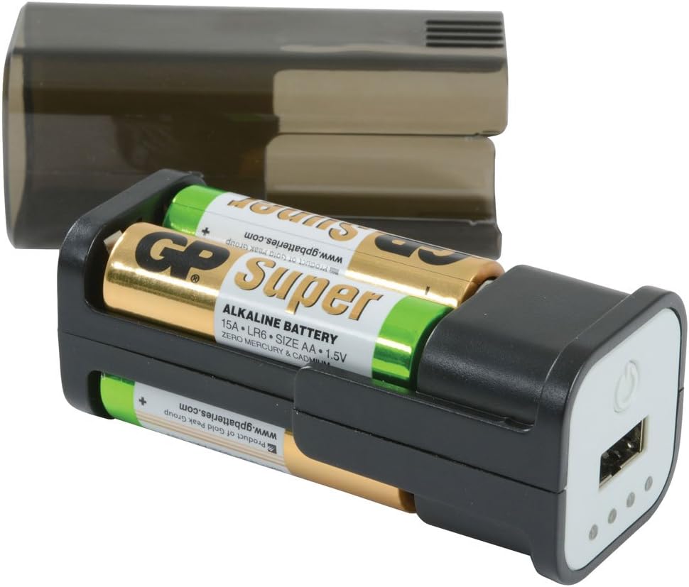 POW1 - Emergency USB Battery Powered Power Bank Compact Portable uses 4 AA Ideal for Smartphones, Tablets, Mobile, Apple, iPhone, Android/5055751557704 POW1 - Emergency USB Battery Powered Power Bank Compact Portable uses 4 AA Ideal for Smartphones, Tablets, Mobile, Apple, iPhone, Android/5055751557704