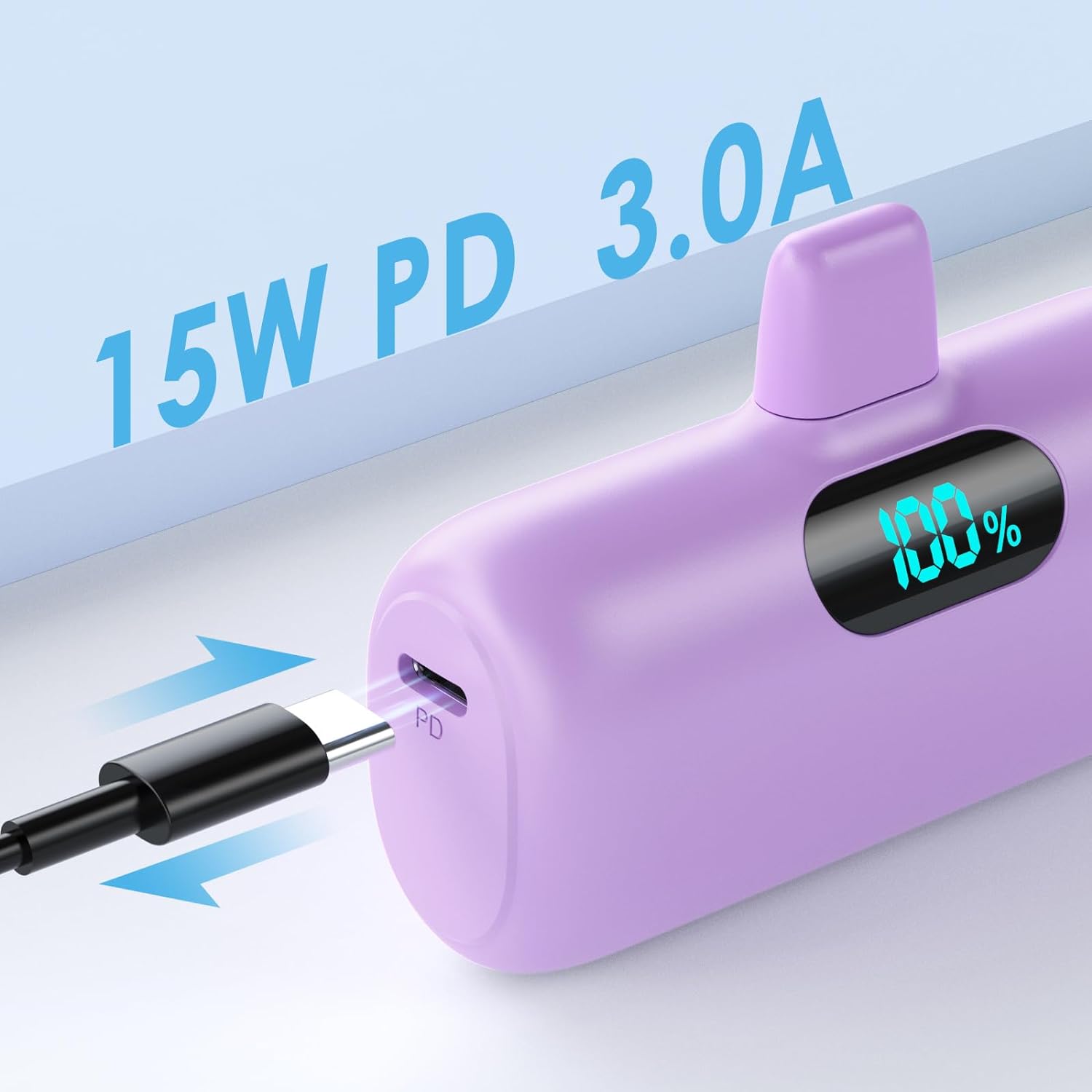Small Portable Charger for iPhone, Upgraded 5000mAh PD Fast Charging Power Bank, Mini Plug-in Battery Pack Backup Charger Compatible with iPhone 14/14 Pro Max/13/13 Pro/12 Pro/11/XR/X/8/7/6 etc-Black Small Portable Charger for iPhone, Upgraded 5000mAh PD Fast Charging Power Bank, Mini Plug-in Battery Pack Backup Charger Compatible with iPhone 14/14 Pro Max/13/13 Pro/12 Pro/11/XR/X/8/7/6 etc-Black