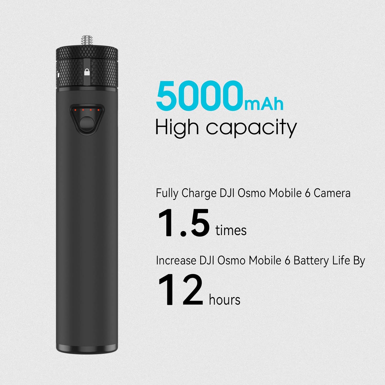 Smatree Portable Power Stick(Power Bank) Compatible for DJI Osmo Mobile 6, Extension Rod with 5000mah Battery Compatible for Osmo Mobile 6(Osmo Mobile 6 is Not Included) Smatree Portable Power Stick(Power Bank) Compatible for DJI Osmo Mobile 6, Extension Rod with 5000mah Battery Compatible for Osmo Mobile 6(Osmo Mobile 6 is Not Included)