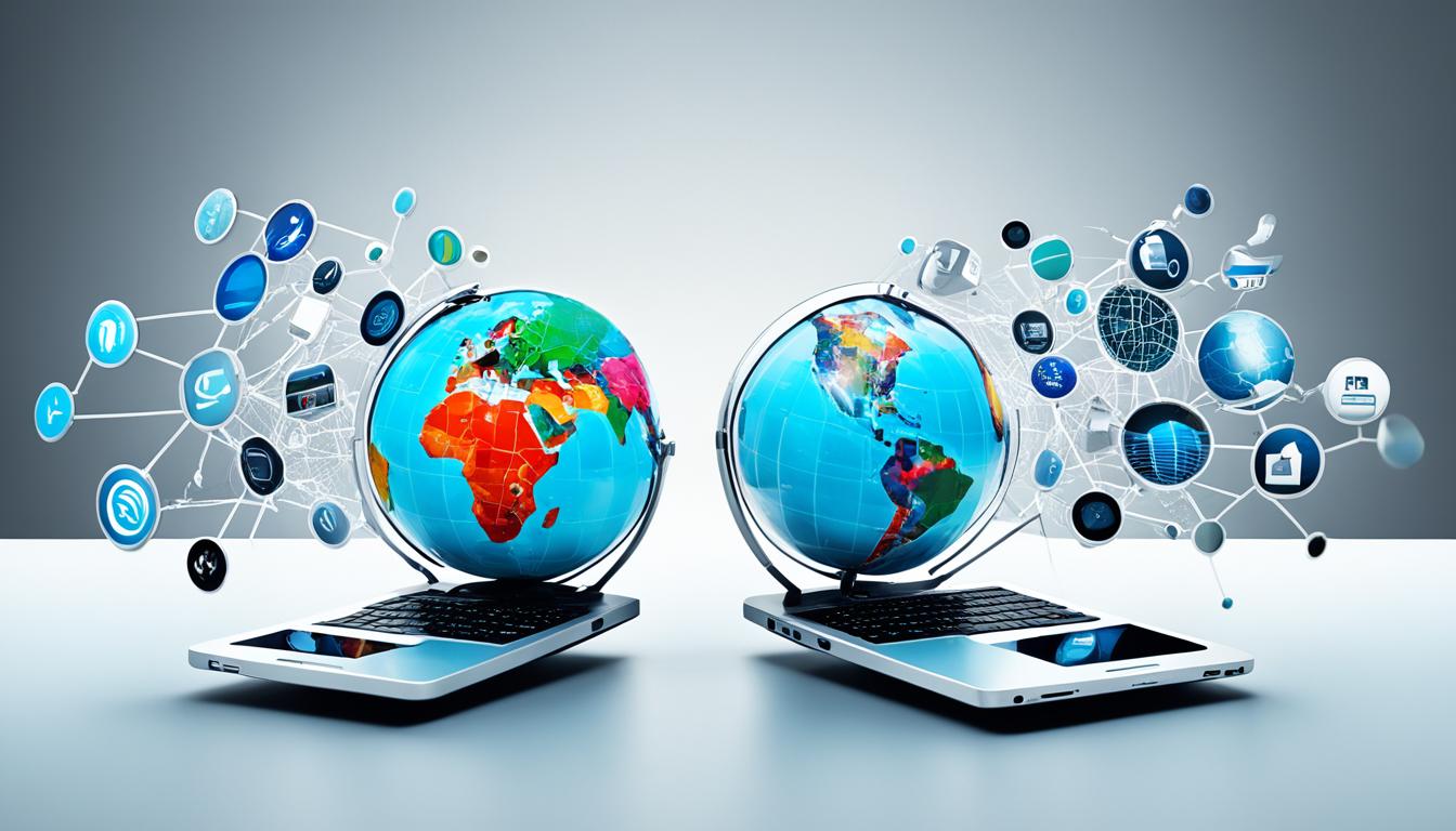 Visual representation of the digital divide Visual representation of the digital divide